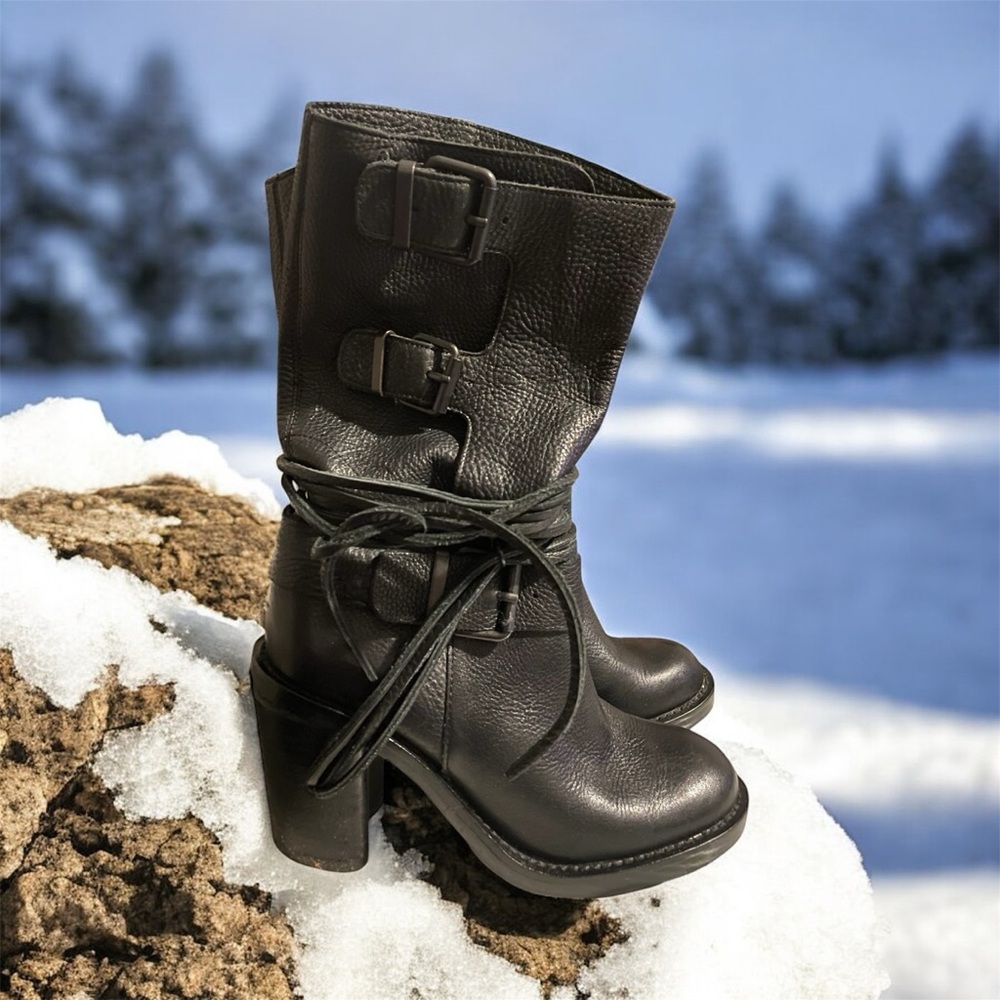 Vince Camuto Women's Black Leather Boots